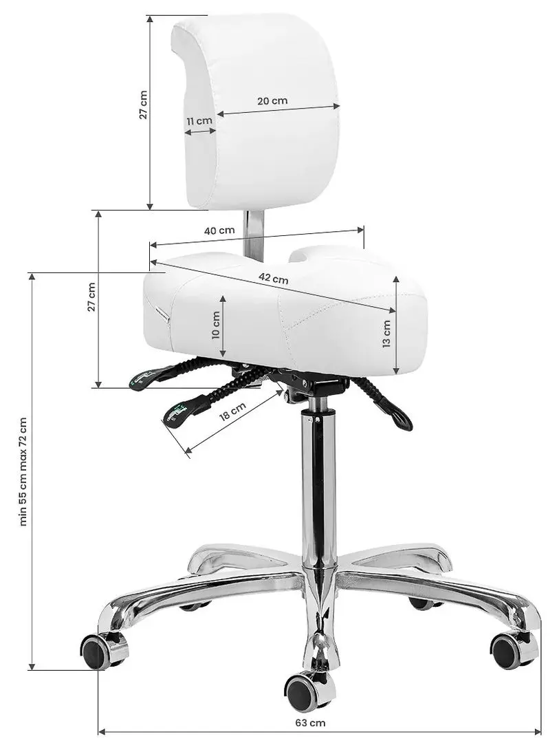 Scaun cosmetic Giovanni 1005 (White)