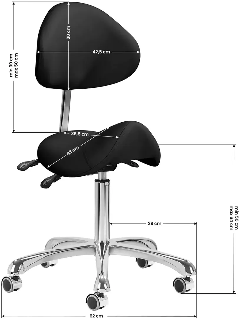 Taburet tip sa Giovanni 1004 141630 (Black)