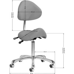 Taburet tip sa Giovanni 1004 141631 (Grey) Thumb