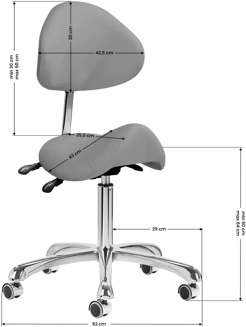 Taburet tip sa Giovanni 1004 141631 (Grey)