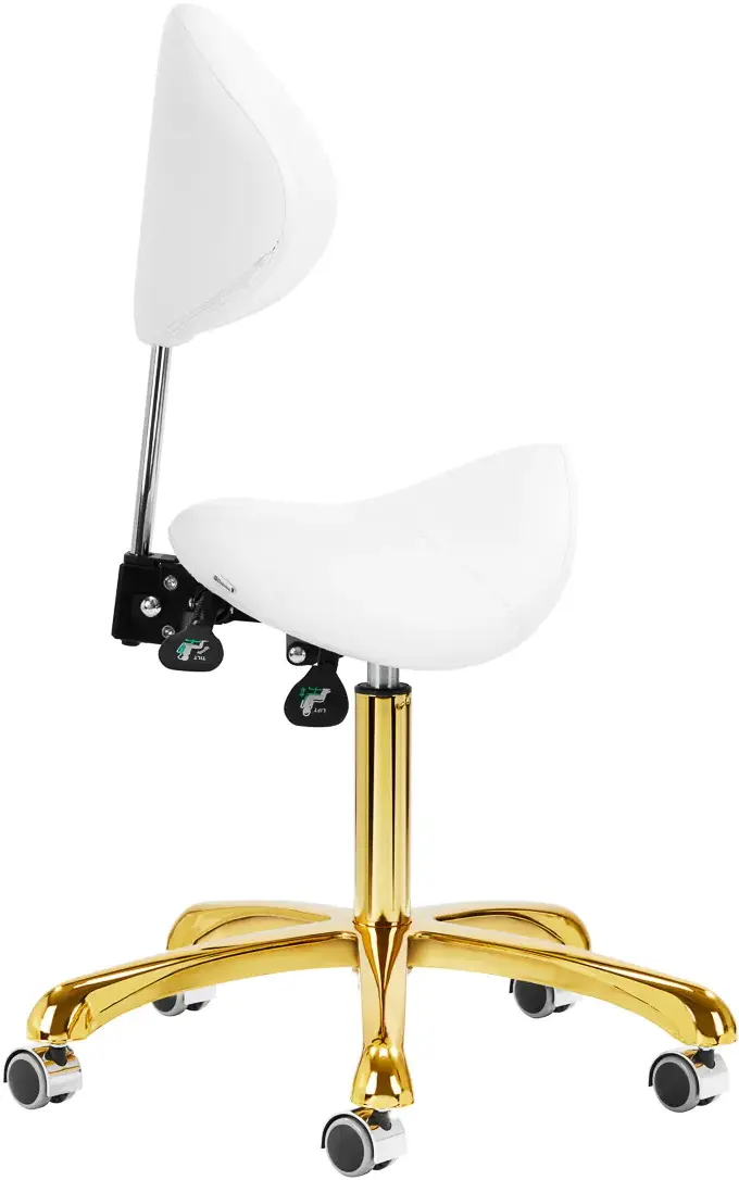 Taburet tip sa Giovanni 1004 147847 (White/Gold)