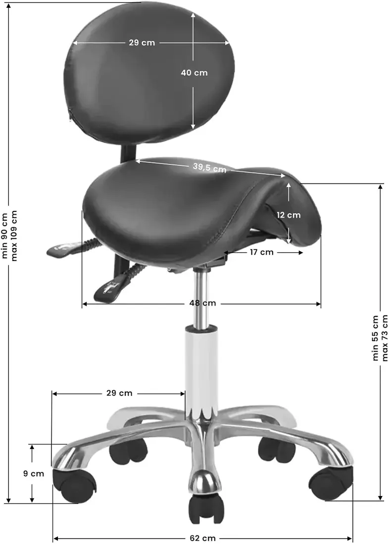 Taburet tip sa Giovanni 1025 111351 (Black)