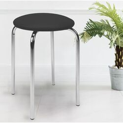 Taburet Halmar Chico V04 (Chrome/Black)