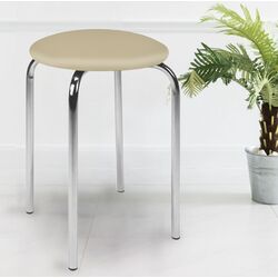 Taburet Halmar Chico V18 (Chrome/Cream)