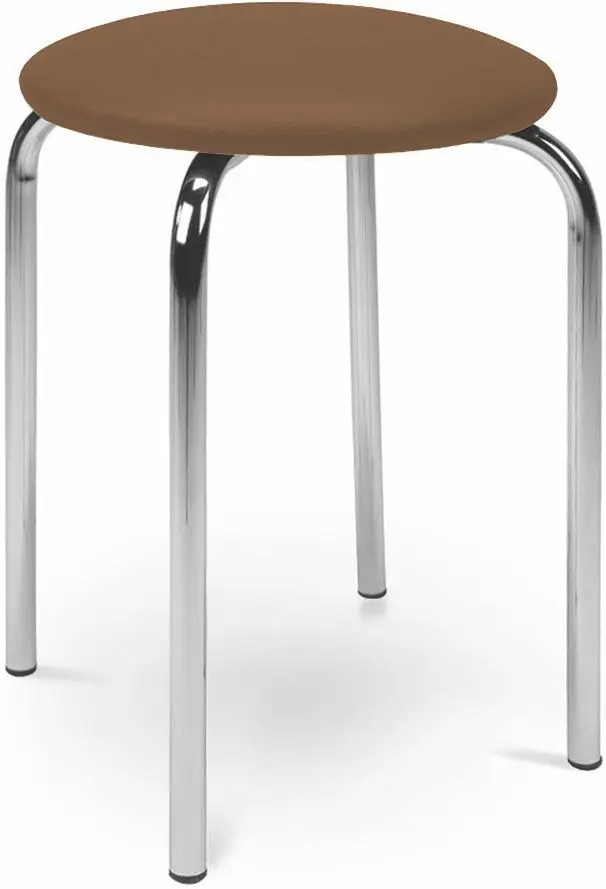 Taburet Halmar Chico V49 (Chrome/Brown)