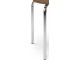 Taburet Halmar Chico V49 (Chrome/Brown)