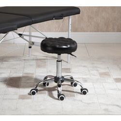 Taburet pentru salon de infrumusetare Homcom 700-091 48x48x59 cm (Black)