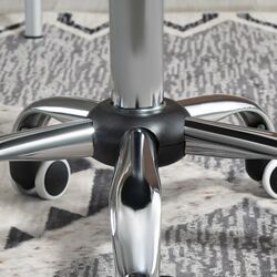 Taburet pentru salon de infrumusetare Homcom 700-091 48x48x59 cm (Black) Thumb