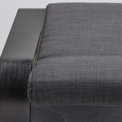 Банкетка Ikea Poang (Черно-Коричневый/Шифтебу Темно-серый) Thumb