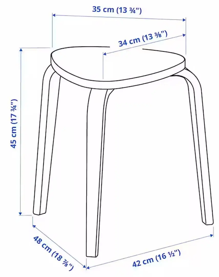 Набор табуретов Ikea Kyrre (Береза)