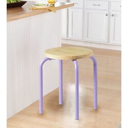 Табурет Ikea Domsten (Сиреневый/Сосна)