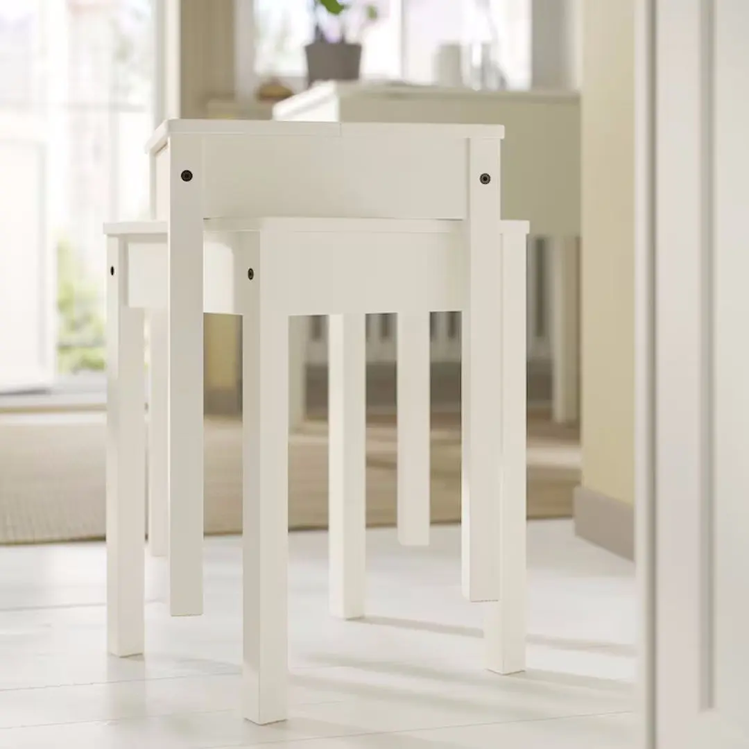 Табурет Ikea Hauga (Белый)