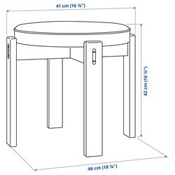 Taburet Ikea Holmsjo/Jonsbyn (Fag/Negru) Thumb