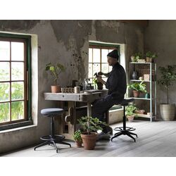 Табурет Ikea Lidkullen/Gunnared (Темно-серый) Thumb