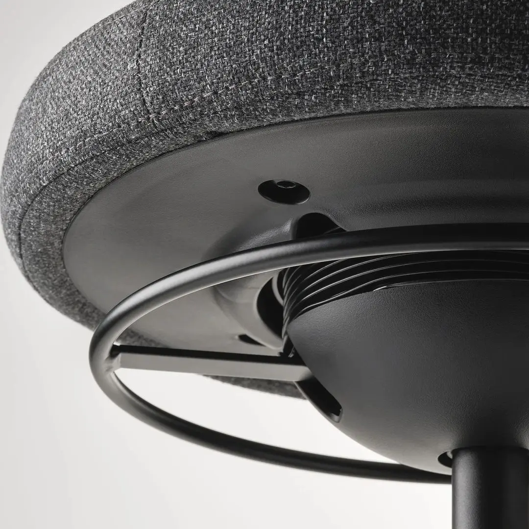 Табурет Ikea Lidkullen/Gunnared (Темно-серый)