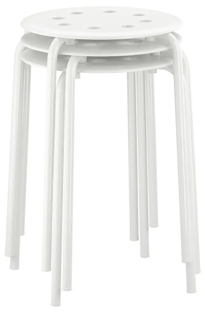 Taburet Ikea Marius 45cm (Alb)