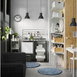 Taburet Ikea Marius 45cm (Alb) Thumb