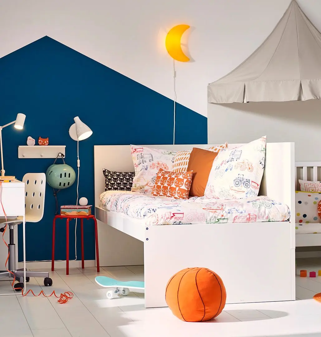 Taburet Ikea Marius (Rosu)