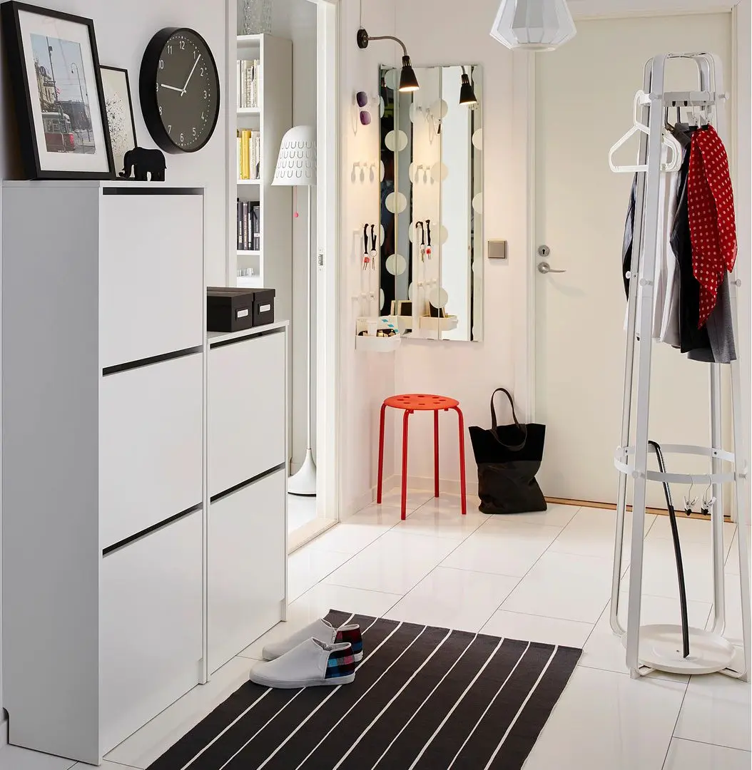 Taburet Ikea Marius (Rosu)