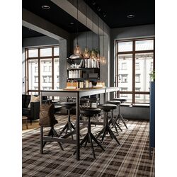 Табурет Ikea Trollberget/Glose вертикальная опора (Черный) Thumb