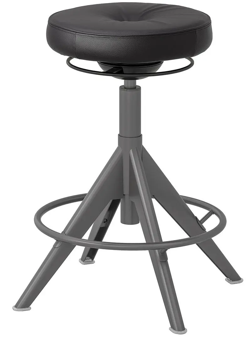 Табурет Ikea Trollberget/Glose вертикальная опора (Черный)