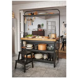 Табурет-лестница Ikea Bekvam (Черный) Thumb