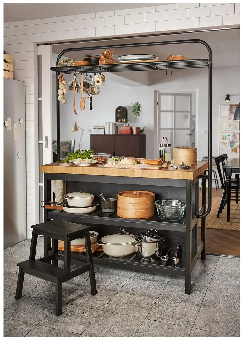 Табурет-лестница Ikea Bekvam (Черный)