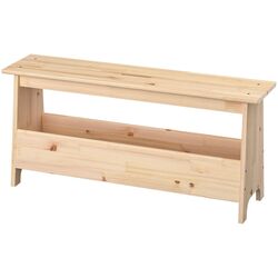 Табурет с ящиком Ikea Perjohan 100см (Сосна)