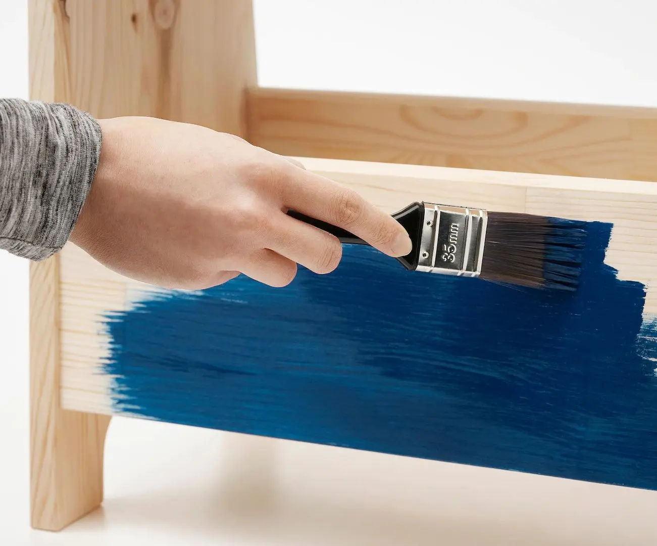 Табурет с ящиком Ikea Perjohan 100см (Сосна)