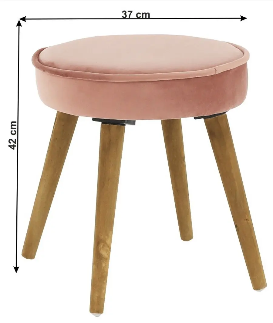 Табурет Mobhaus Saida (Pink/Brown)