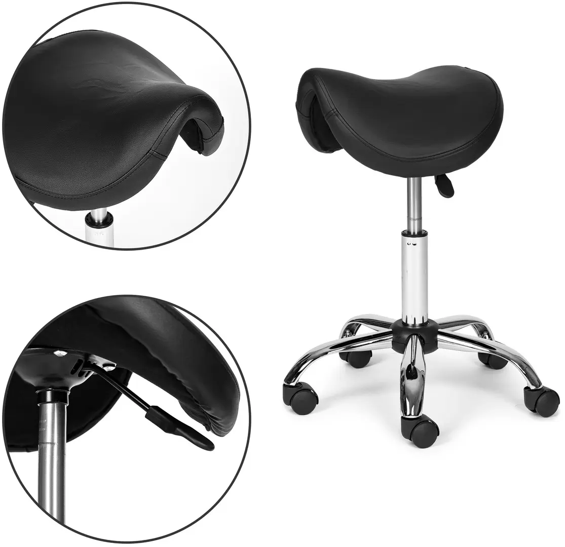 Taburet pentru salon de infrumusetare Modern Home PJJBS0019 (Black)