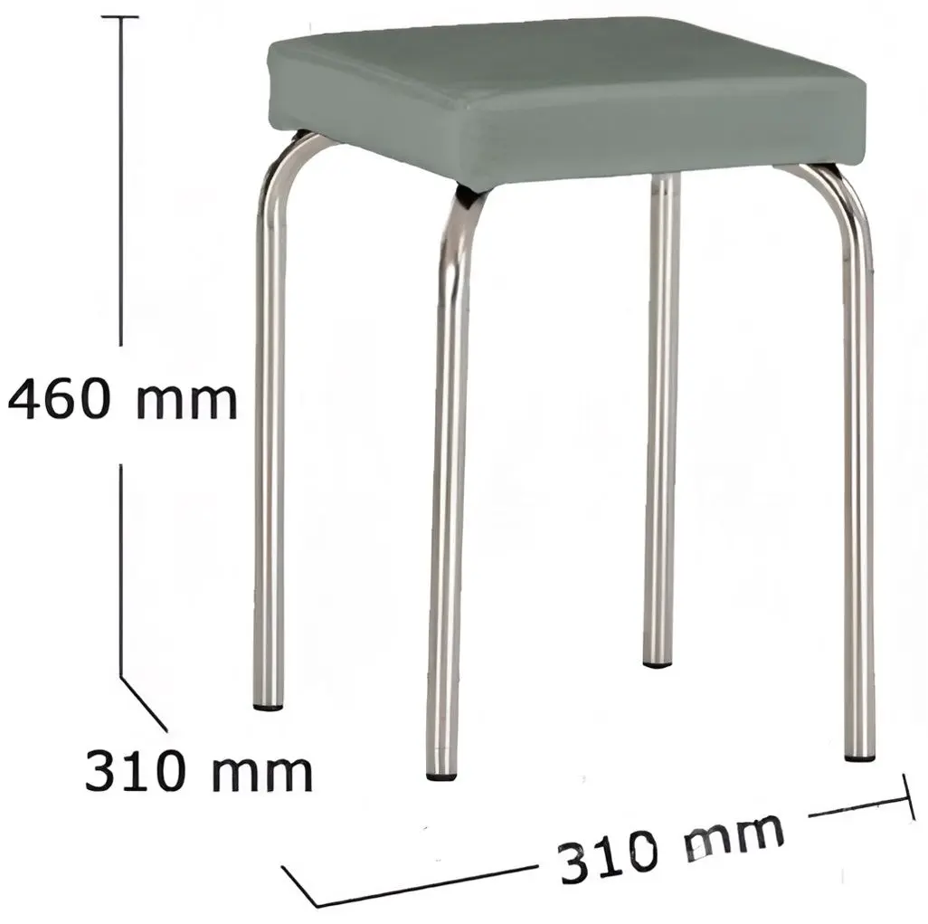 Tabureta Nowy Styl Tutti V-2 (Grey/Chrome) - 3