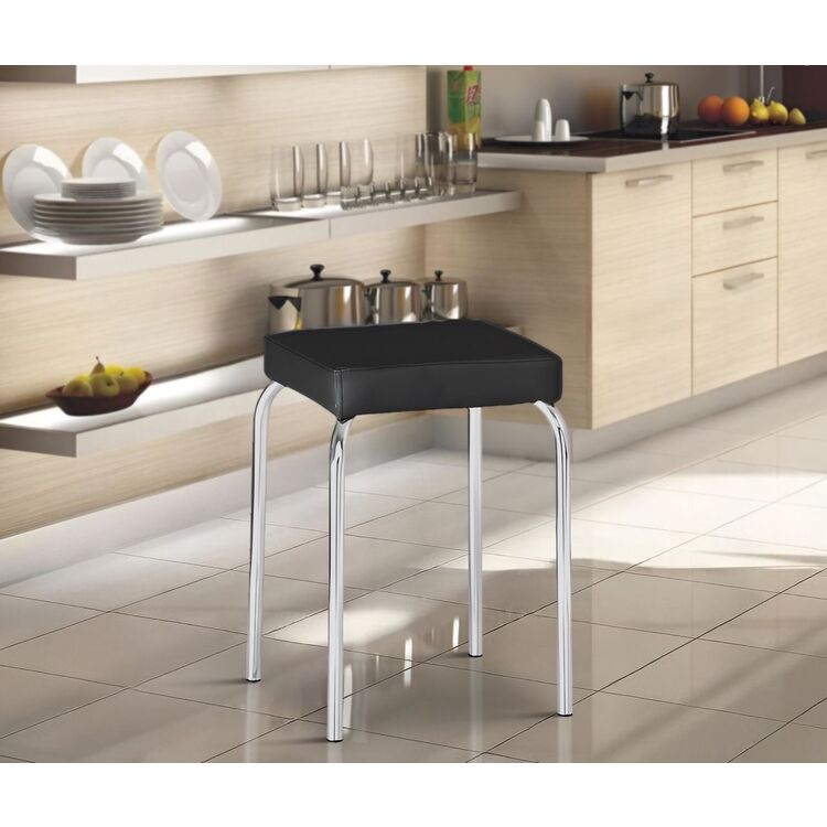 Tabureta Nowy Styl Tutti V-4 (Black/Chrome)