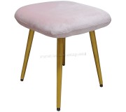 Taburet Tempo Kondela Terona (Light Pink/Golden)