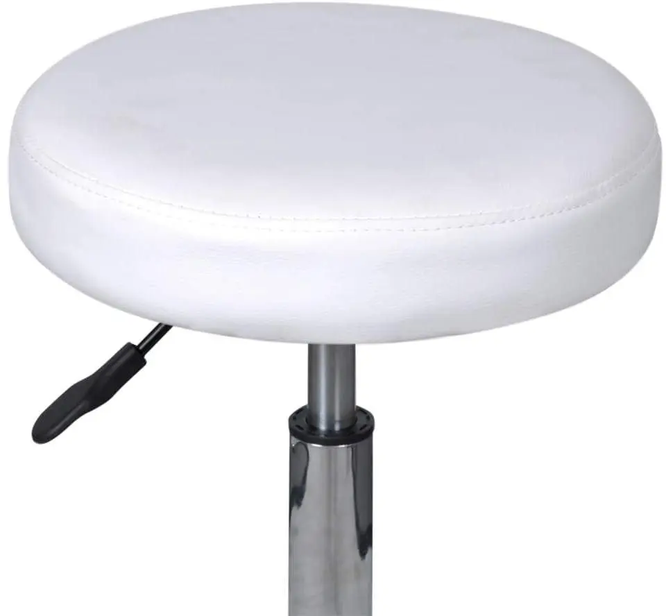 Taburet pentru salon de infrumusetare VidaXL 240470 (White)