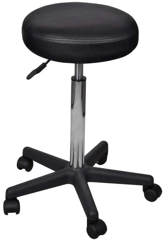 Taburet pentru salon de infrumusetare VidaXL 240471 (Balck)