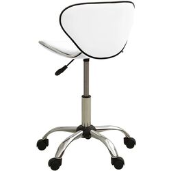 Taburet pentru salon de infrumusetare VidaXL 323673 (White) Thumb