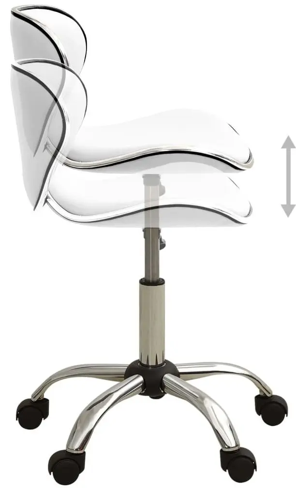 Taburet pentru salon de infrumusetare VidaXL 323673 (White)