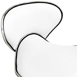 Taburet pentru salon de infrumusetare VidaXL 323673 (White) Thumb