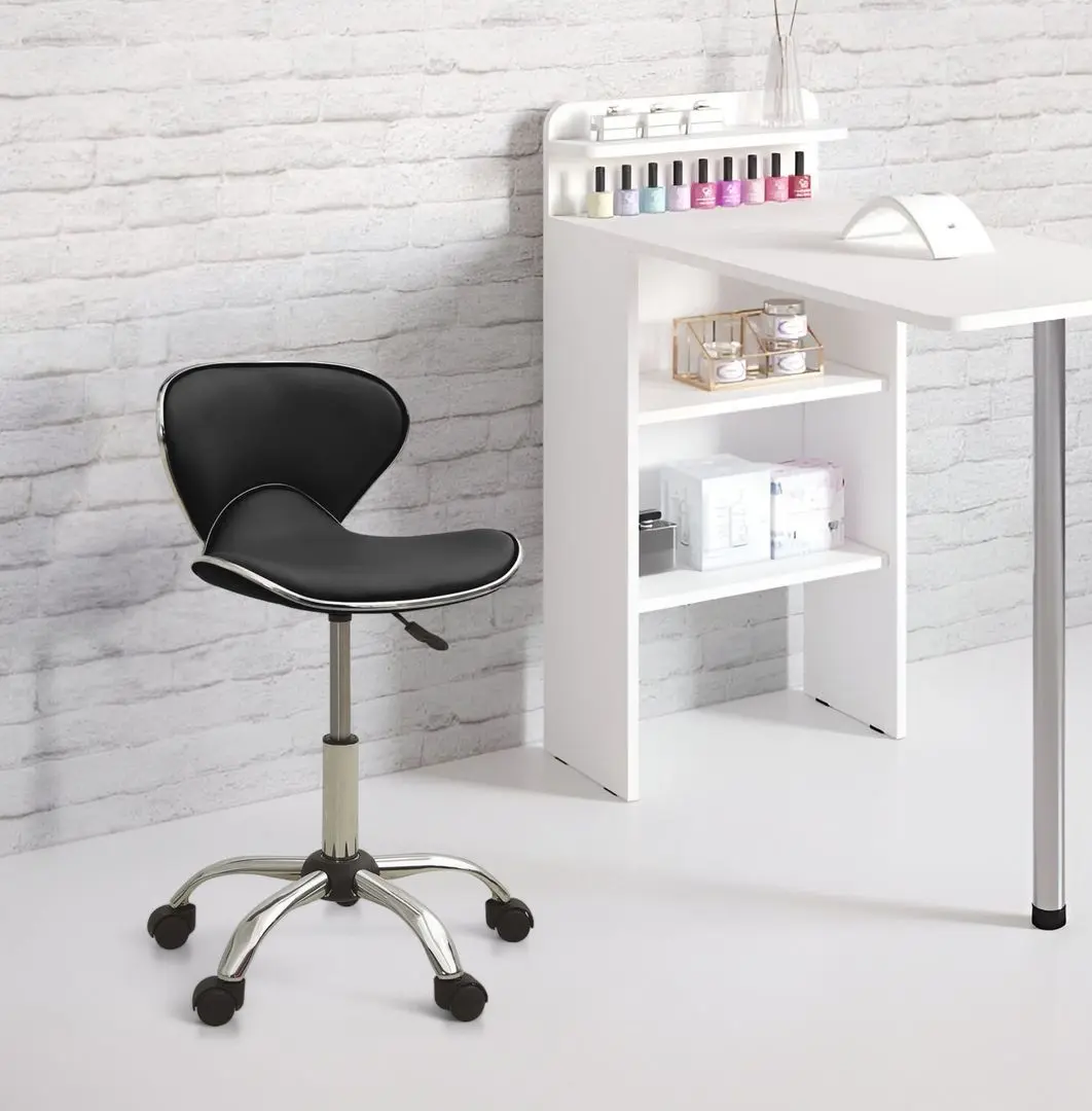 Табурет для салона красоты VidaXL 323674 (Black)