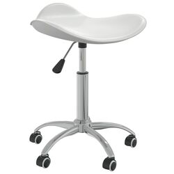 Taburet pentru salon de infrumusetare VidaXL 323683 (White) Thumb