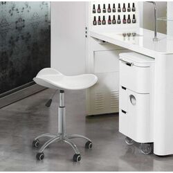 Табурет для салона красоты VidaXL 323683 (White)
