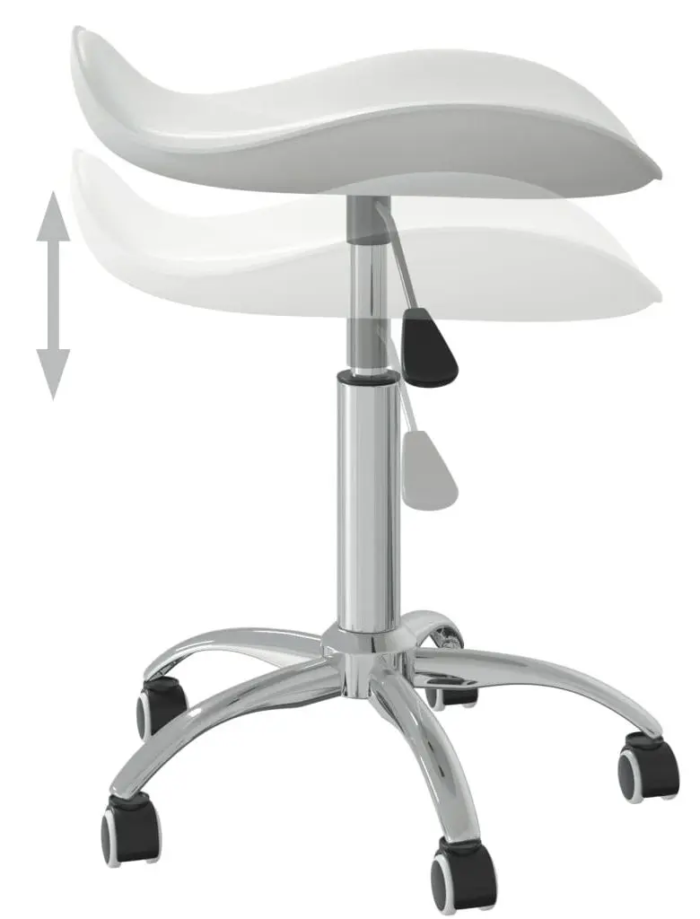 Taburet pentru salon de infrumusetare VidaXL 323683 (White)