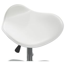 Taburet pentru salon de infrumusetare VidaXL 323683 (White) Thumb