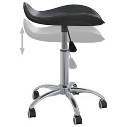 Taburet pentru salon de infrumusetare VidaXL 323684 (Black) Thumb