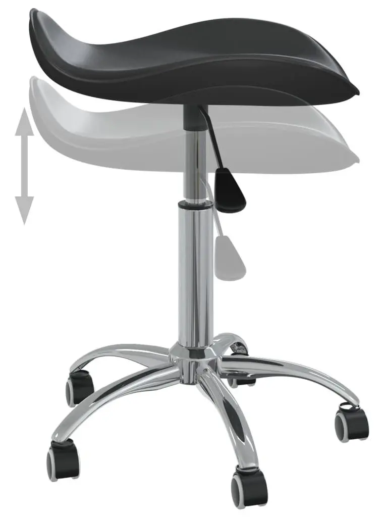 Taburet pentru salon de infrumusetare VidaXL 323684 (Black)