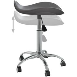 Taburet pentru salon de infrumusetare VidaXL 323688 (Grey) Thumb