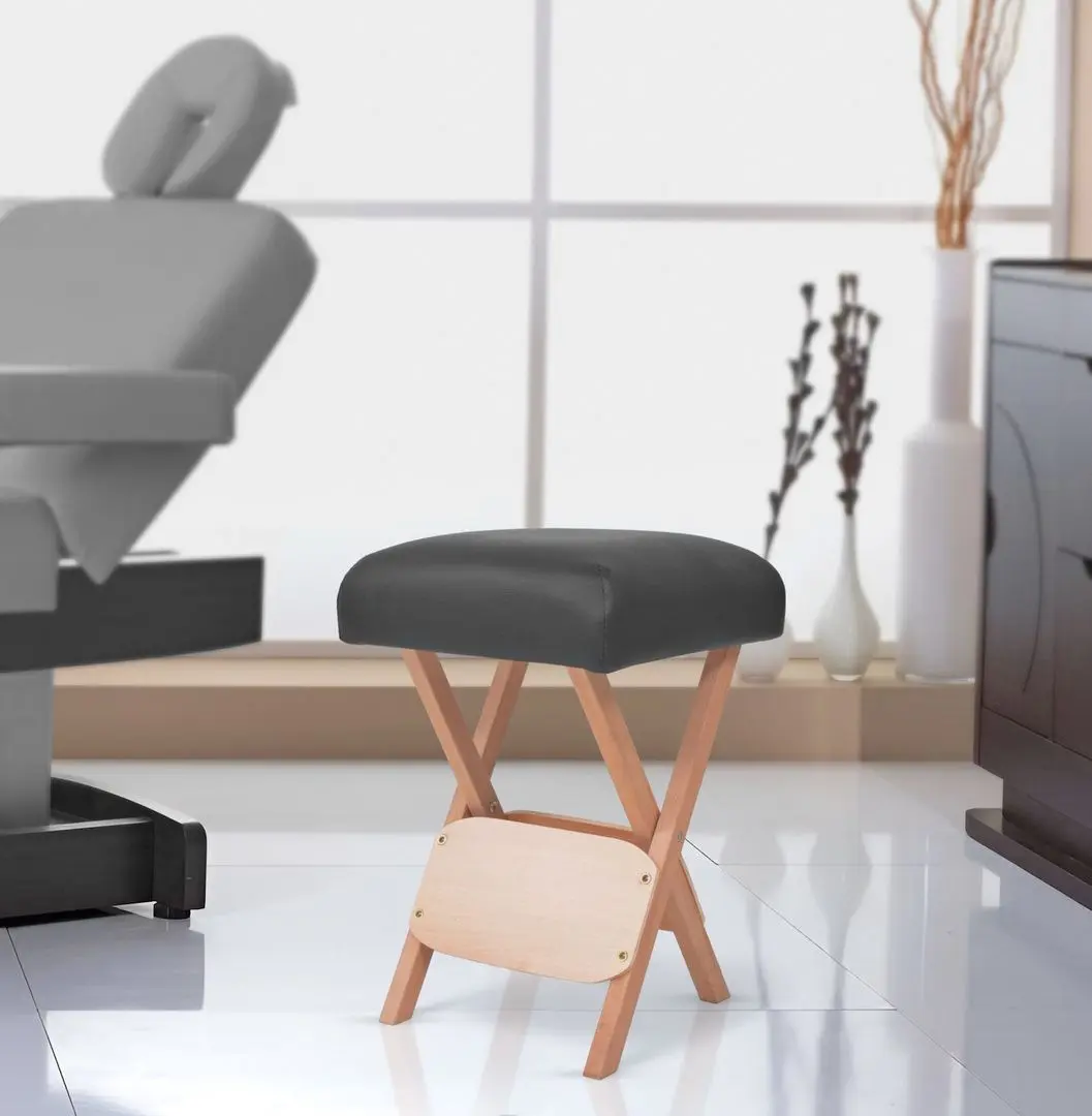 Табурет складной для массажа VidaXL 110149 (Black)