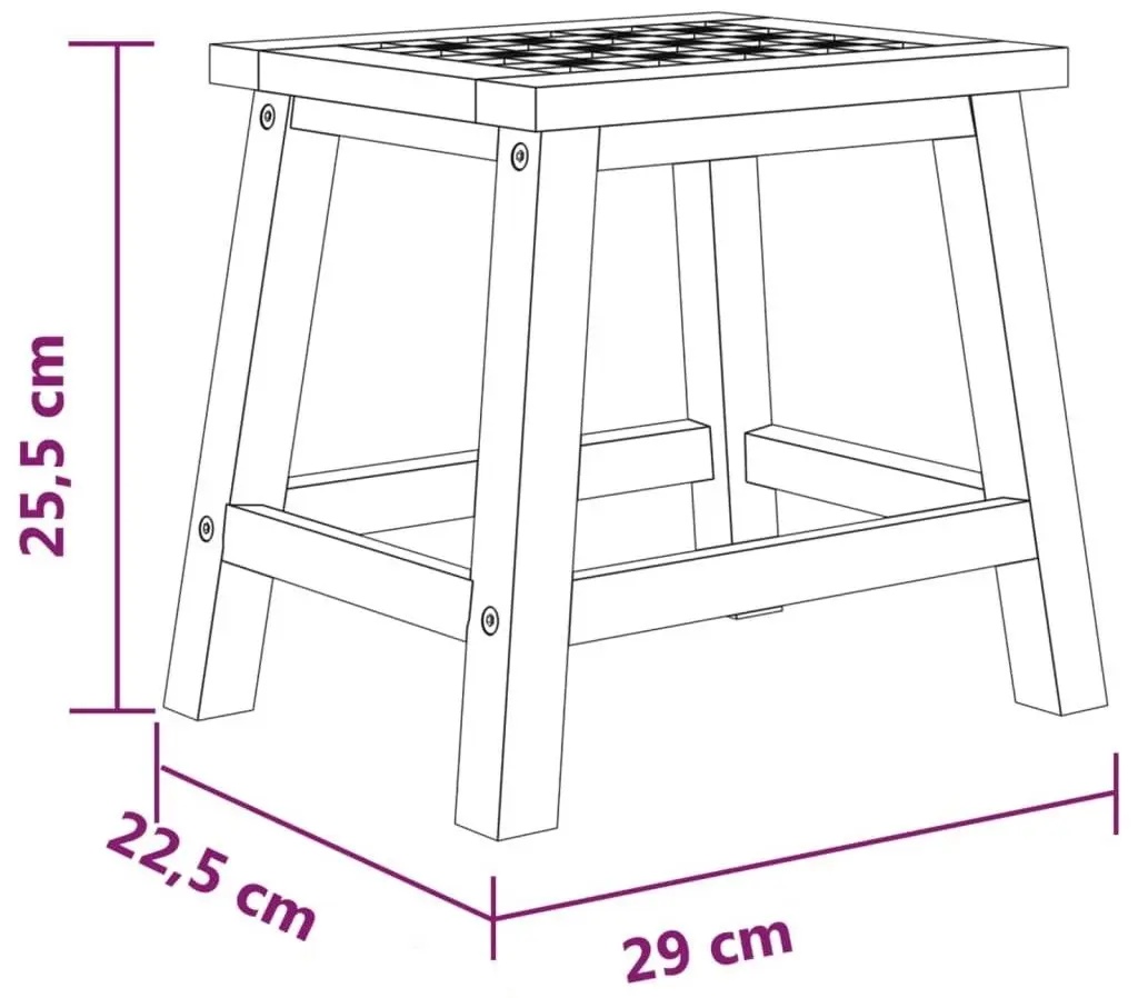 Табурет VidaXL 350347 (Walnut)