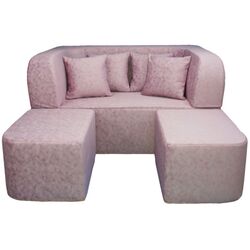 Canapea modulara Tiara Caprice-4 Extra 200/160 (Powdery Pink)
